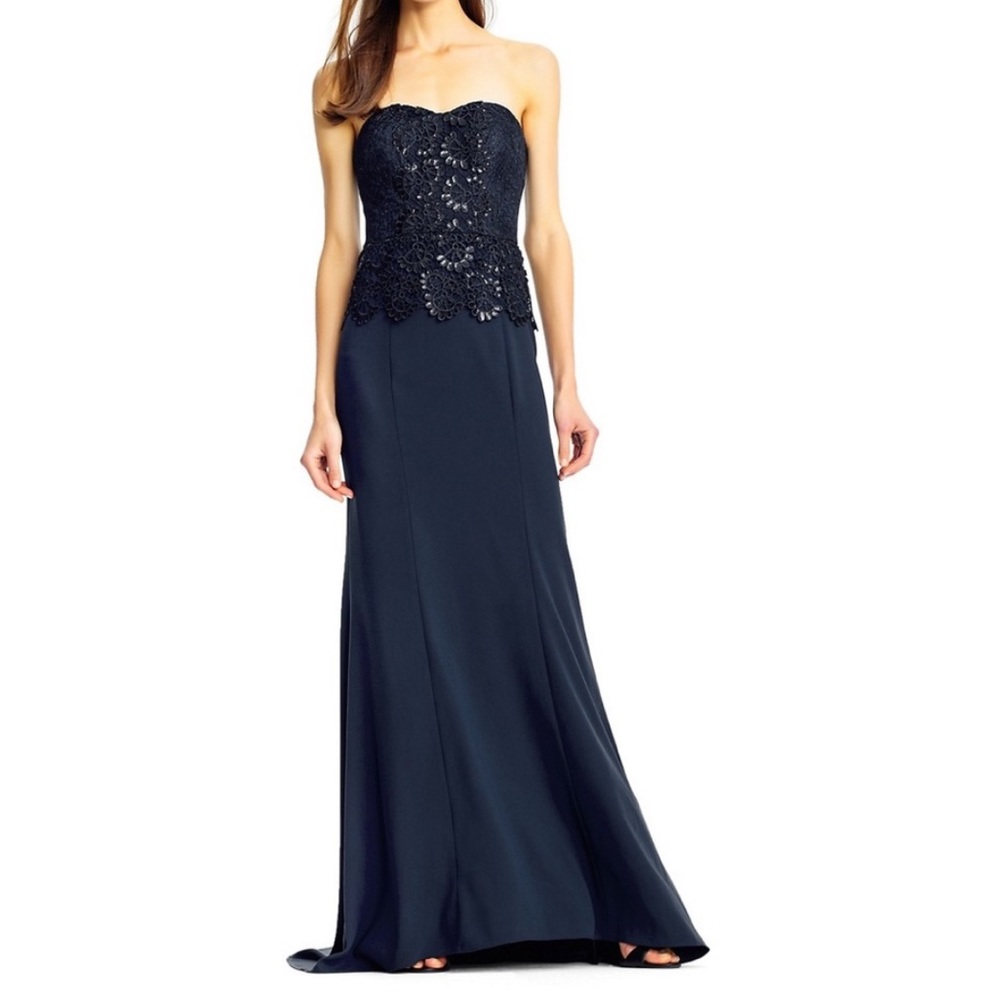 Aidan Mattox Evening Gown - Navy - Never Worn